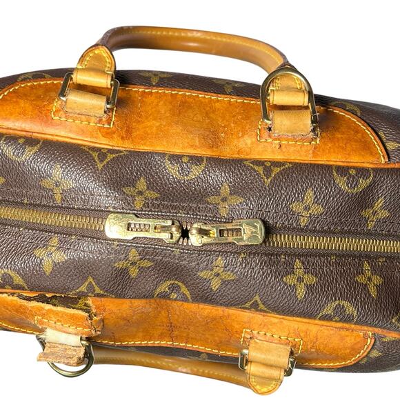 Vintage Louis Vuitton Deauville large monogram bag project lot part scrap - Picture 12 of 15